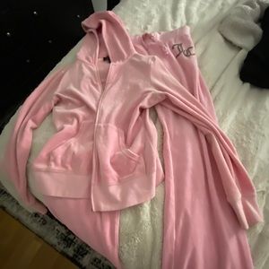Juicy Couture Velour Light Pink Track Suit
